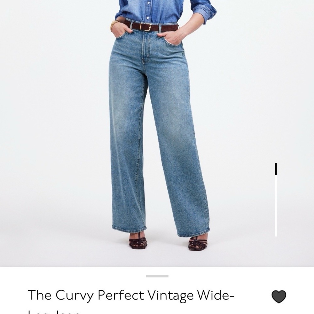 Madewell Curvy Perfect Vintage Wide Leg Jeans